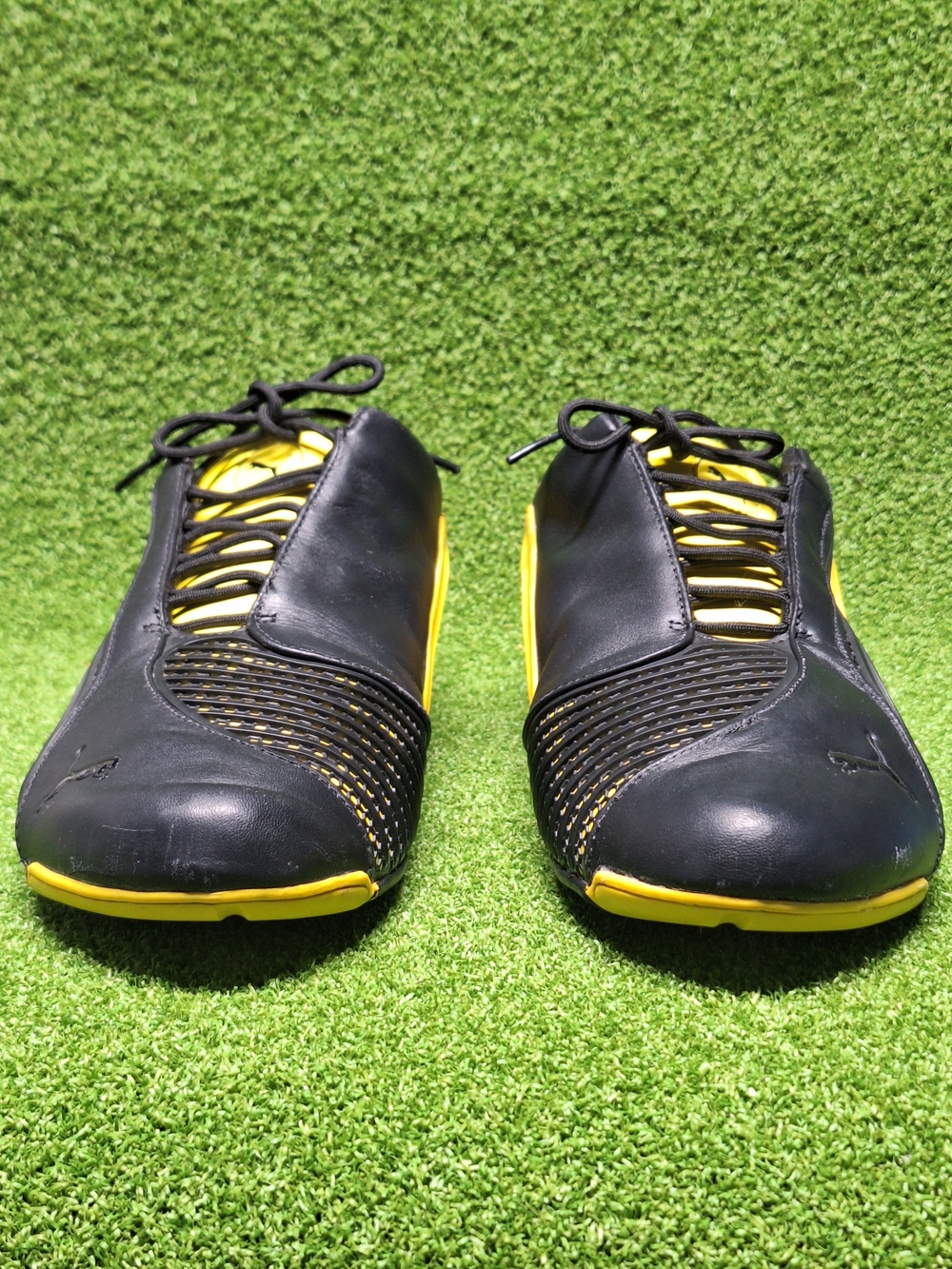 RARE! Puma Ferrari Driving Shoe Siluro SF Yellow & Black - Men's Size 10.5 - Picture 3 of 14